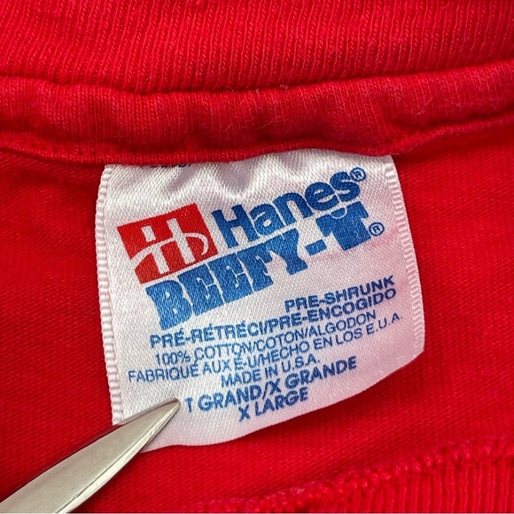 Vintage Mickey Mouse Shirt Adult Extra Large XL Red Disney 90s Cartoon Actor Tee - Picture 14 of 16